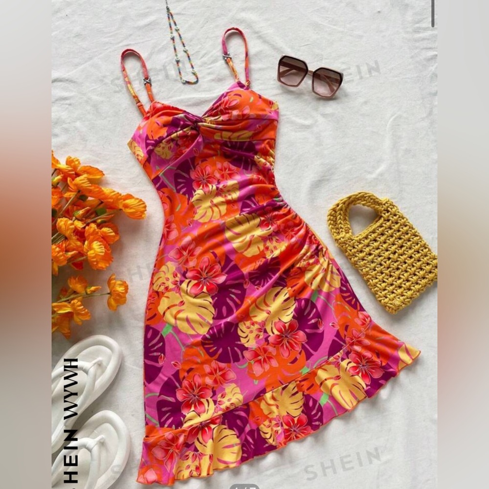 Tropical Floral Dress